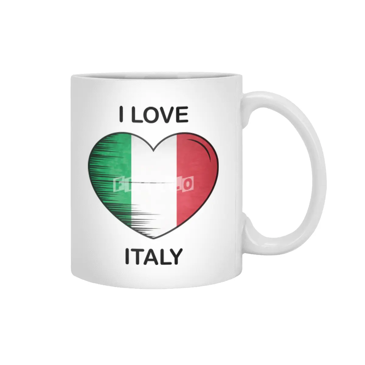 I Love Italy, My Home, My Country Beyaz Kupa