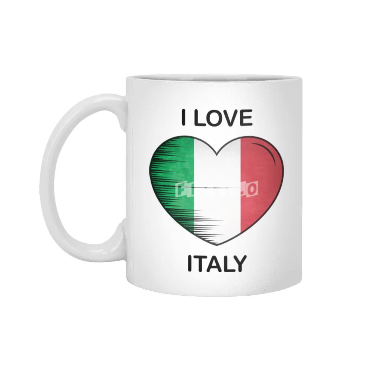 I Love Italy, My Home, My Country Beyaz Kupa