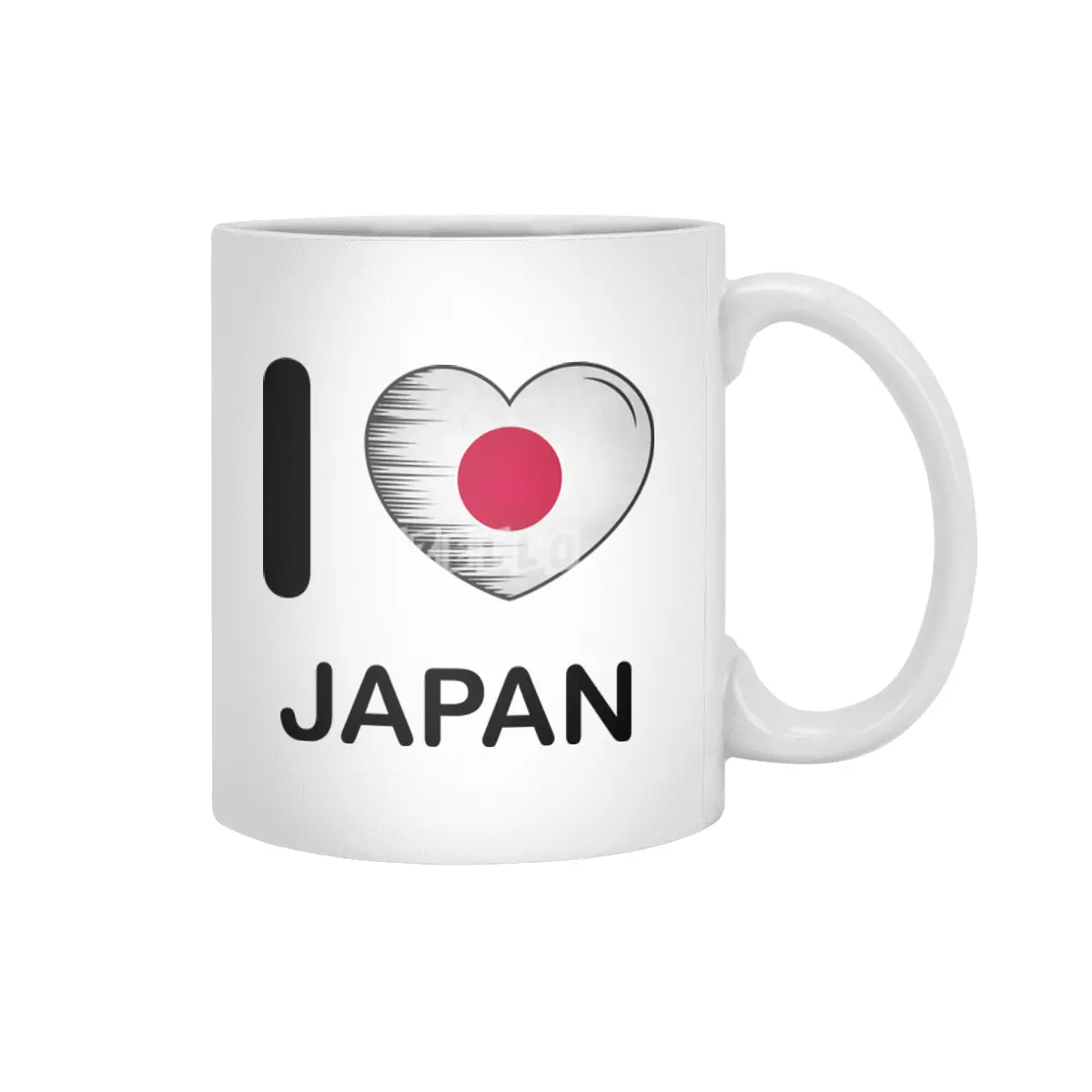 I Love Japan, My Home, My Country Beyaz Kupa