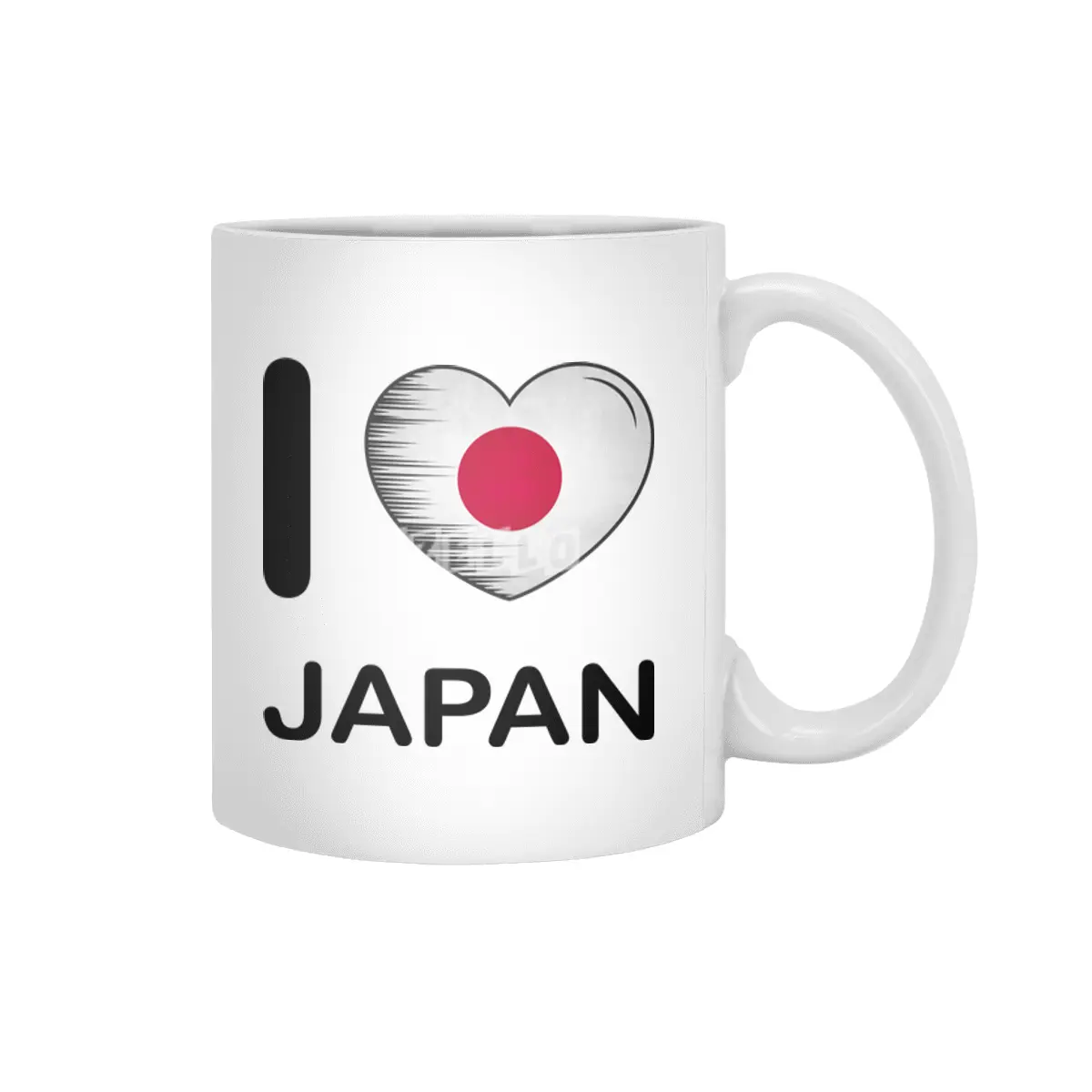 I Love Japan, My Home, My Country Beyaz Kupa