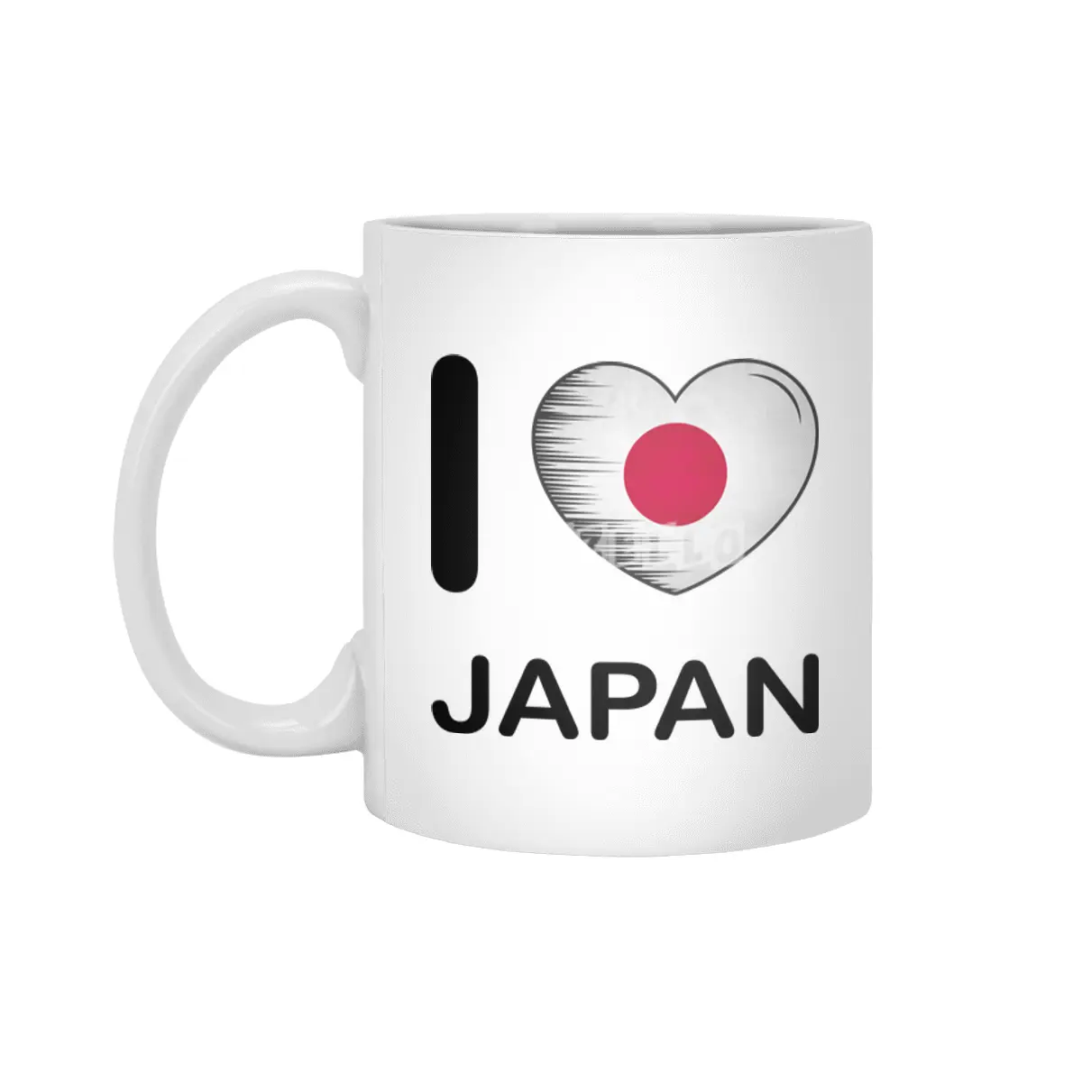 I Love Japan, My Home, My Country Beyaz Kupa