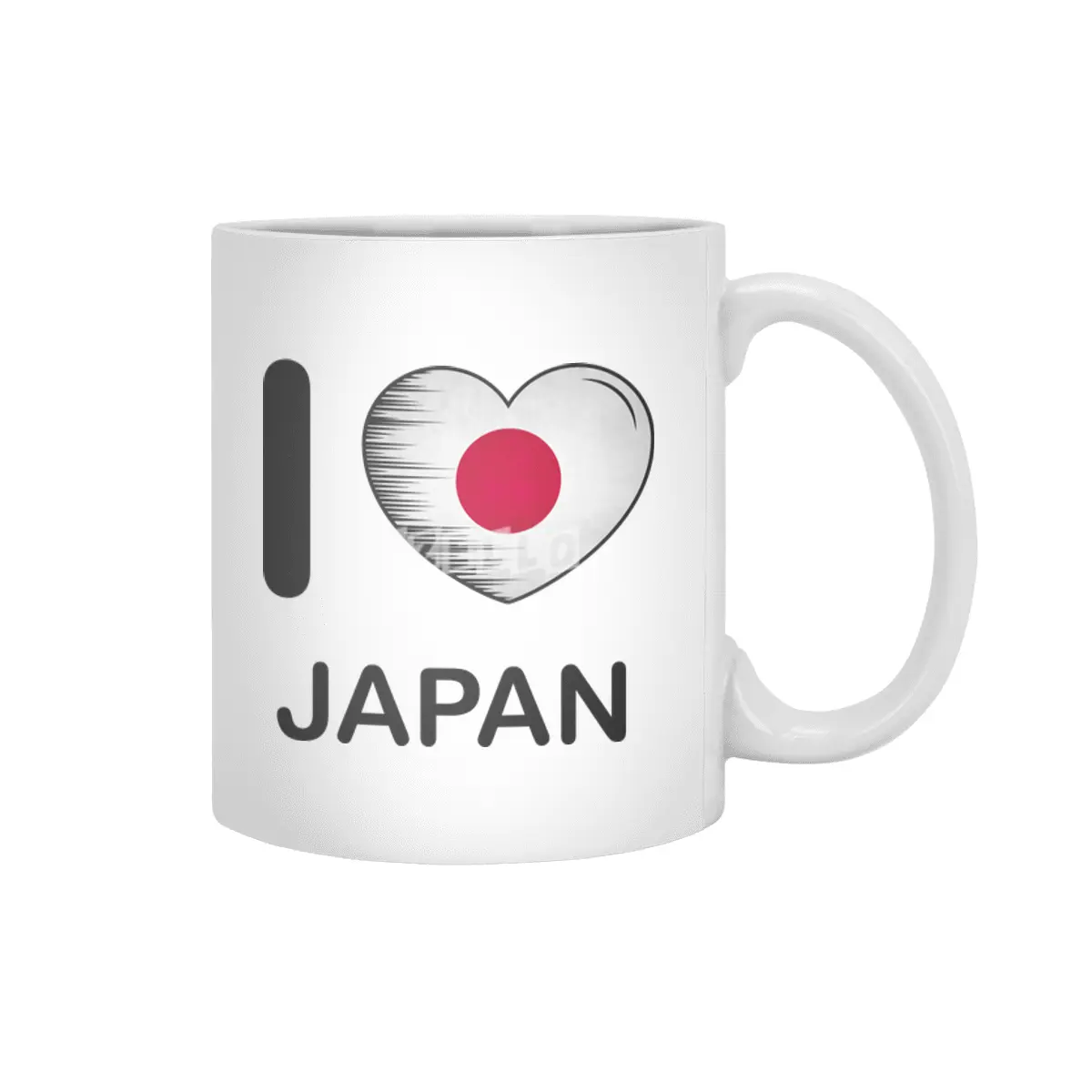 I Love Japan, My Home, My Country Beyaz Kupa