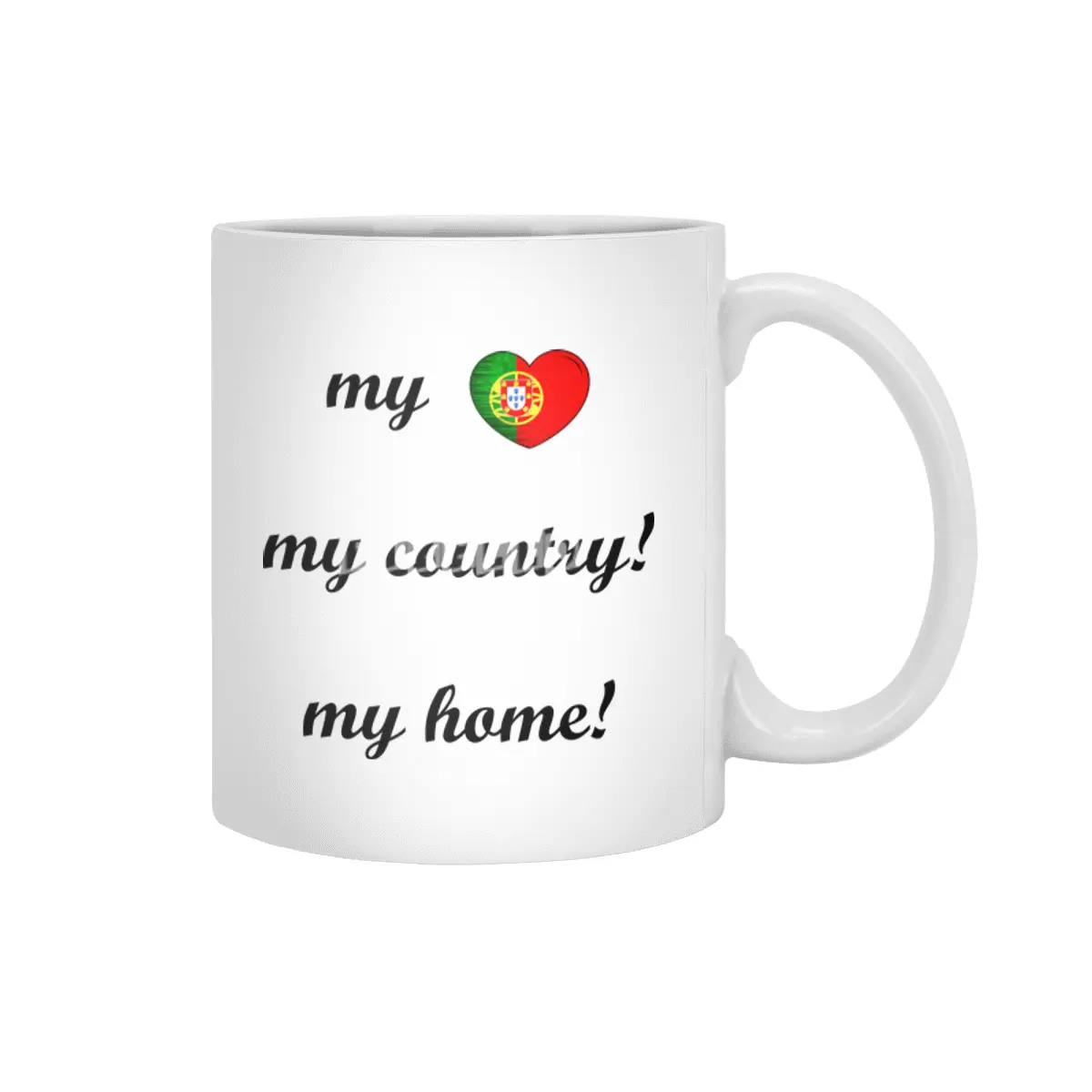 I Love Portugal, My Home, My Country Beyaz Kupa