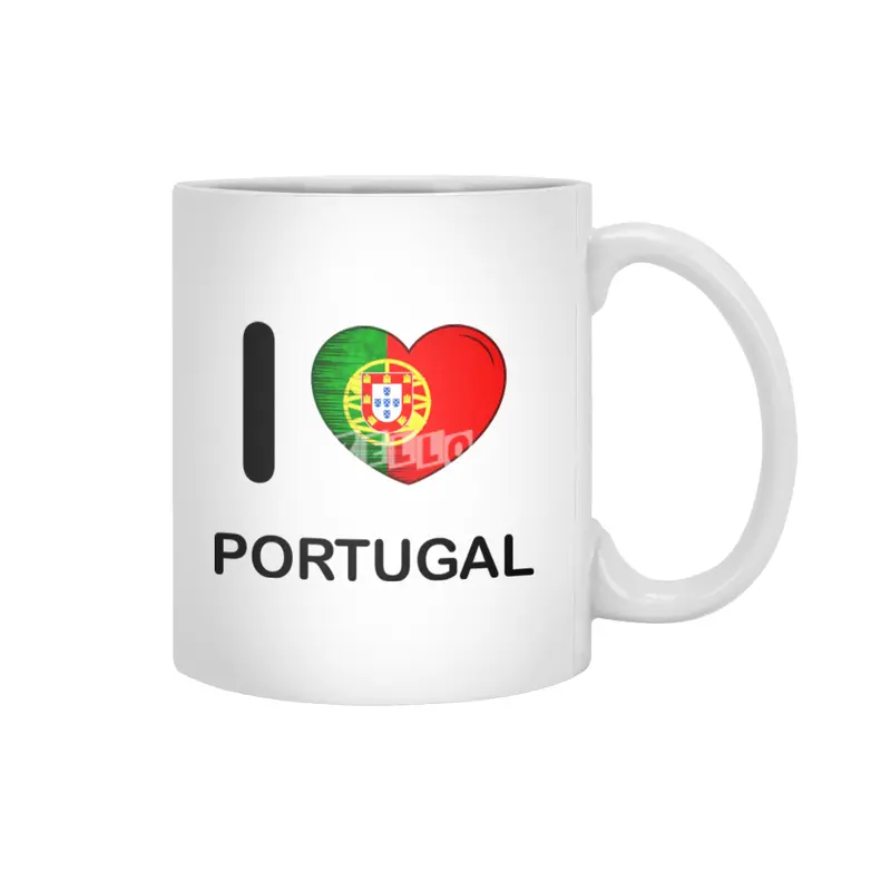 I Love Portugal, My Home, My Country Beyaz Kupa