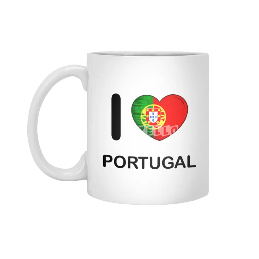 I Love Portugal, My Home, My Country Beyaz Kupa