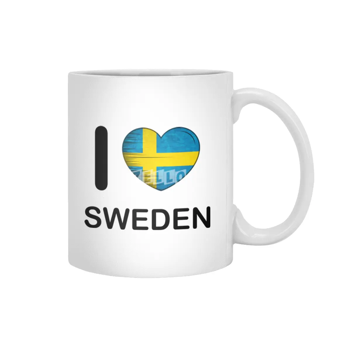I Love Sweden, My Home, My Country, my Heart Beyaz Kupa