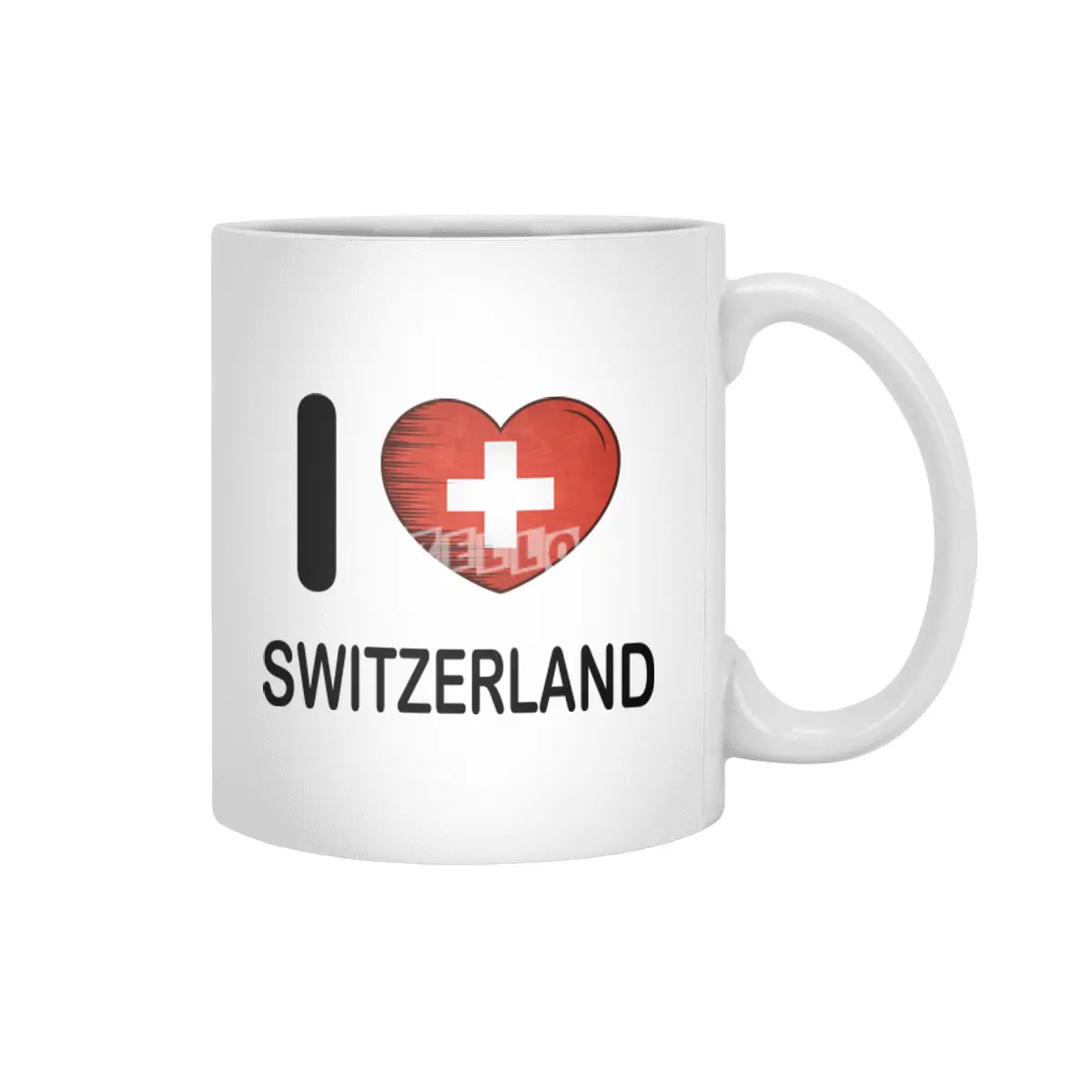 I Love Switzerland, My Home, My Country Beyaz Kupa