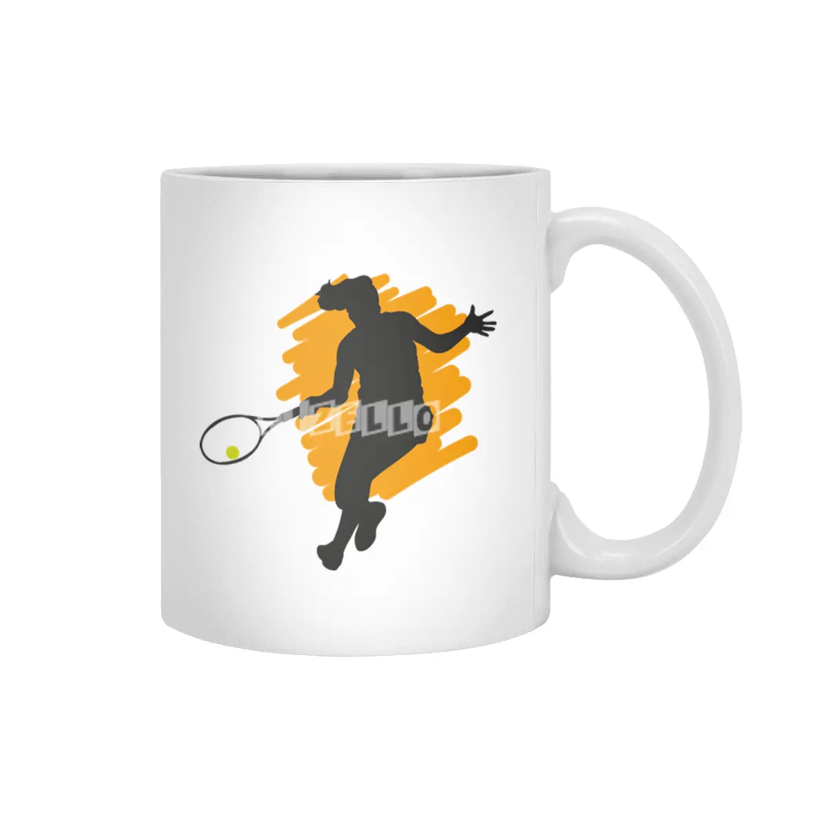 Tennis Sport Player Fans Coach Trainer Gift Beyaz Kupa