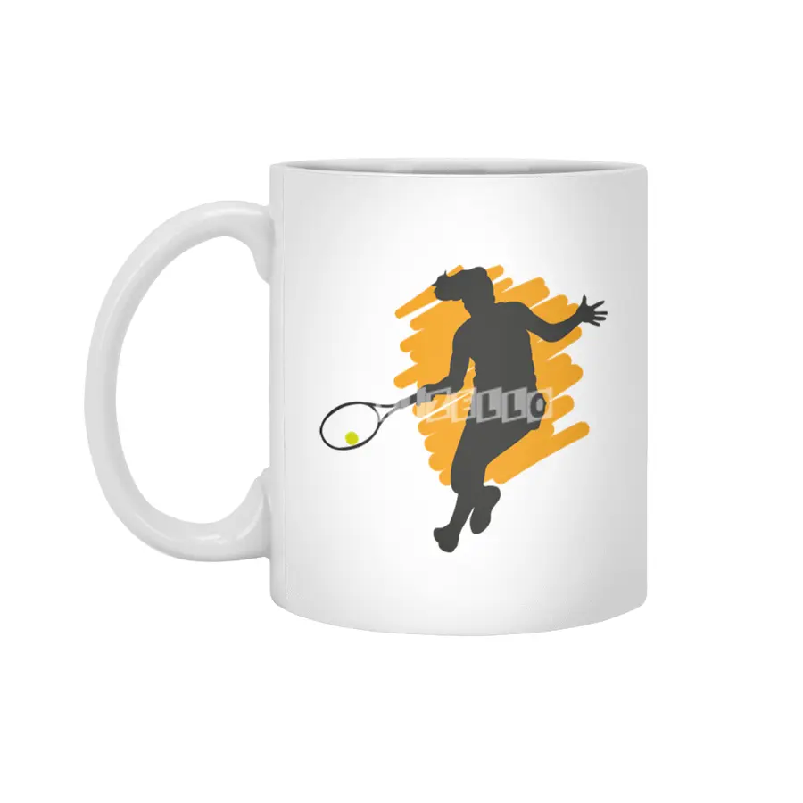Tennis Sport Player Fans Coach Trainer Gift Beyaz Kupa