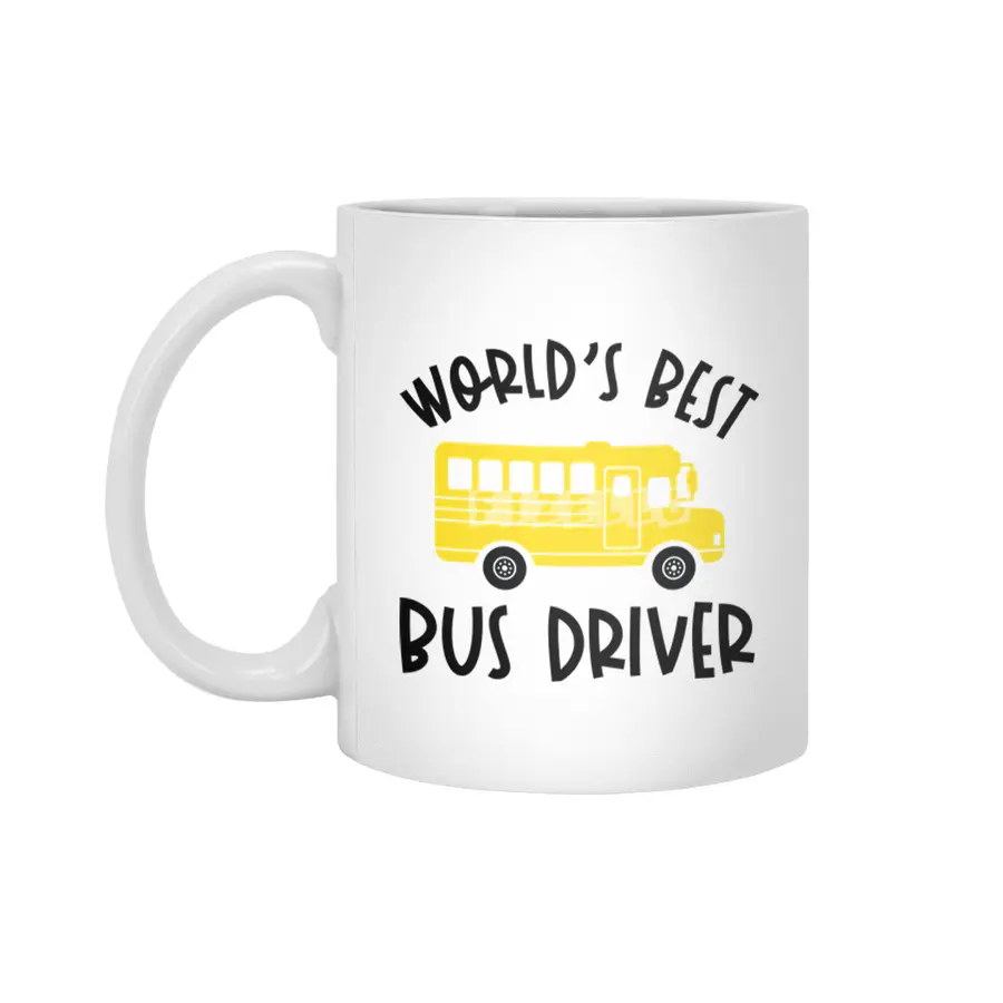 Funny Bus Driver School Bus Driver Saying Gift Beyaz Kupa