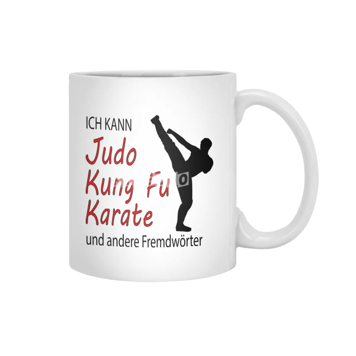Funny Judo Kung Fu Card Martial Arts Gift Beyaz Kupa