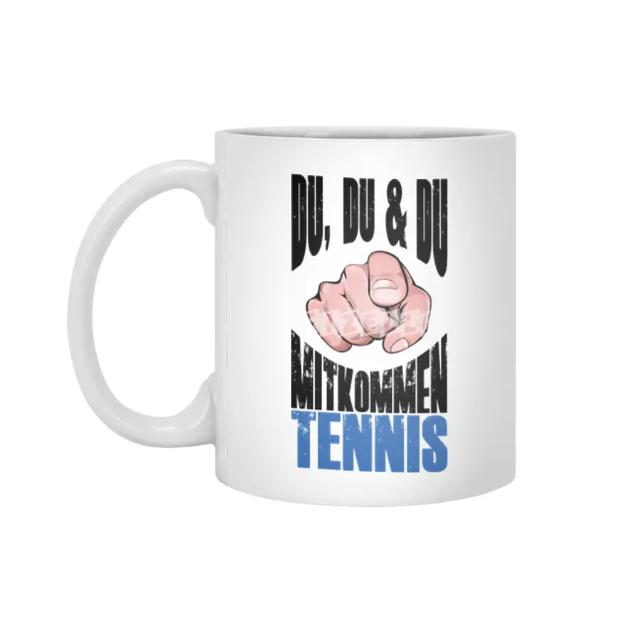 Funny Tennis Shirt For Player Coaches And Fans Beyaz Kupa