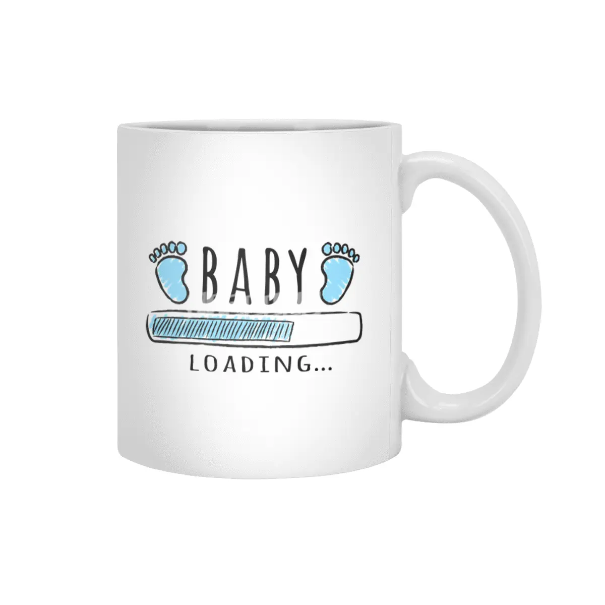 Gift For Pregnant Women. Baby Boy Young Mother Beyaz Kupa