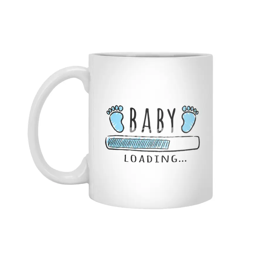 Gift For Pregnant Women. Baby Boy Young Mother Beyaz Kupa