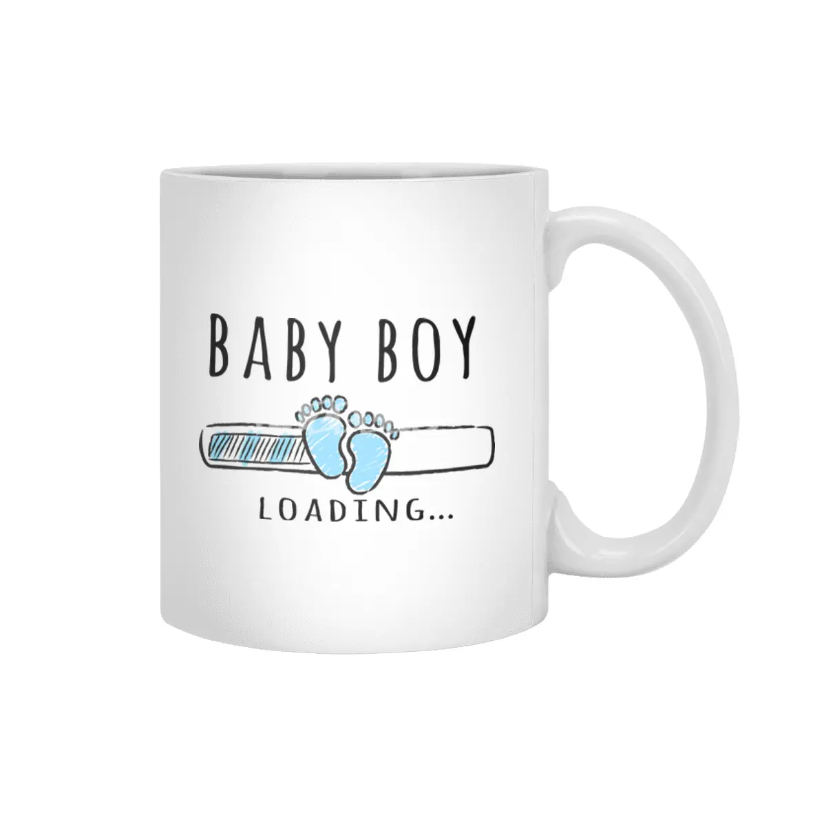 Gift For Pregnant Women. Baby Boy Young Mother Beyaz Kupa