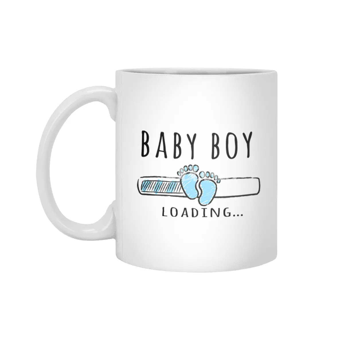 Gift For Pregnant Women. Baby Boy Young Mother Beyaz Kupa