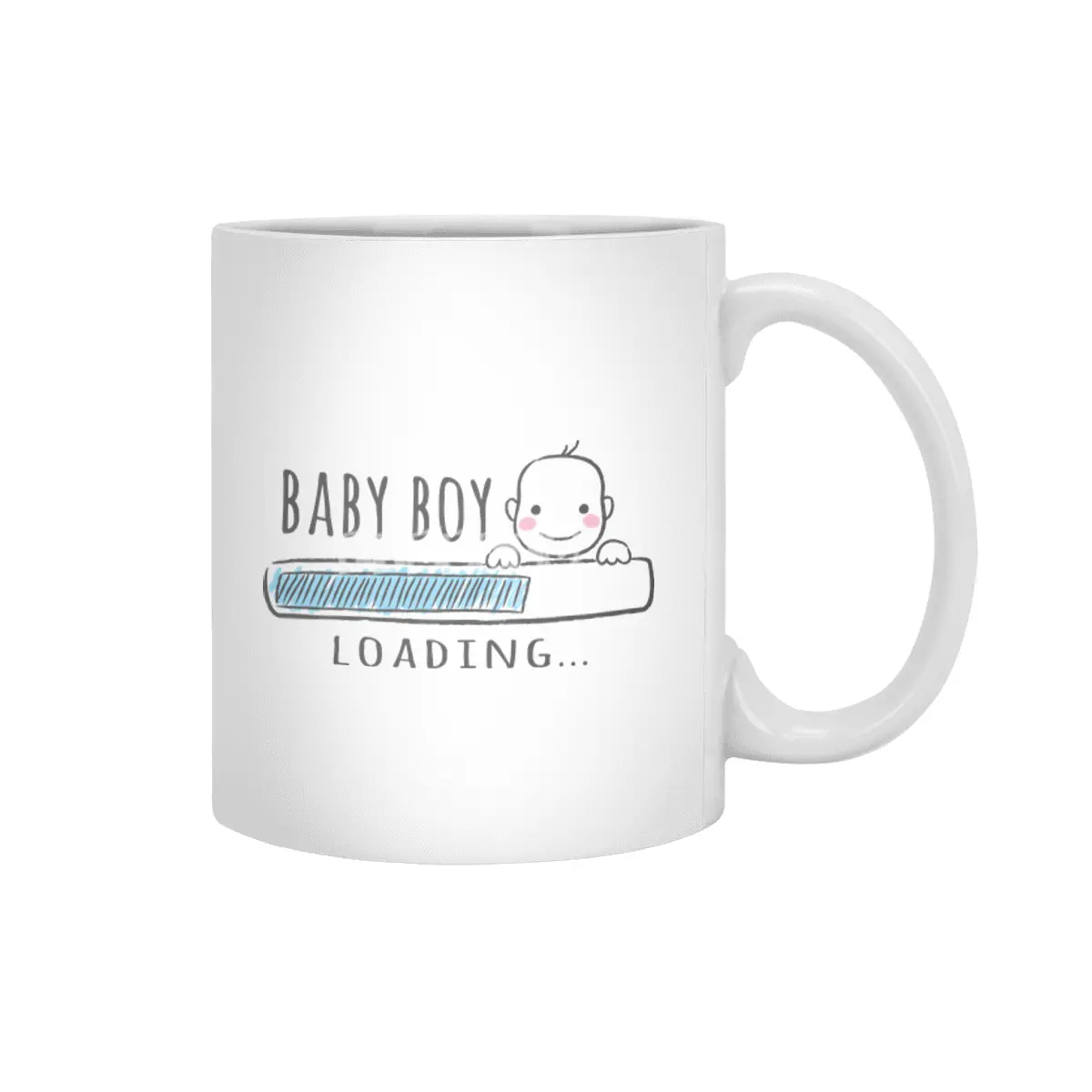 Gift For Pregnant Women. Baby Boy Young Mother Beyaz Kupa