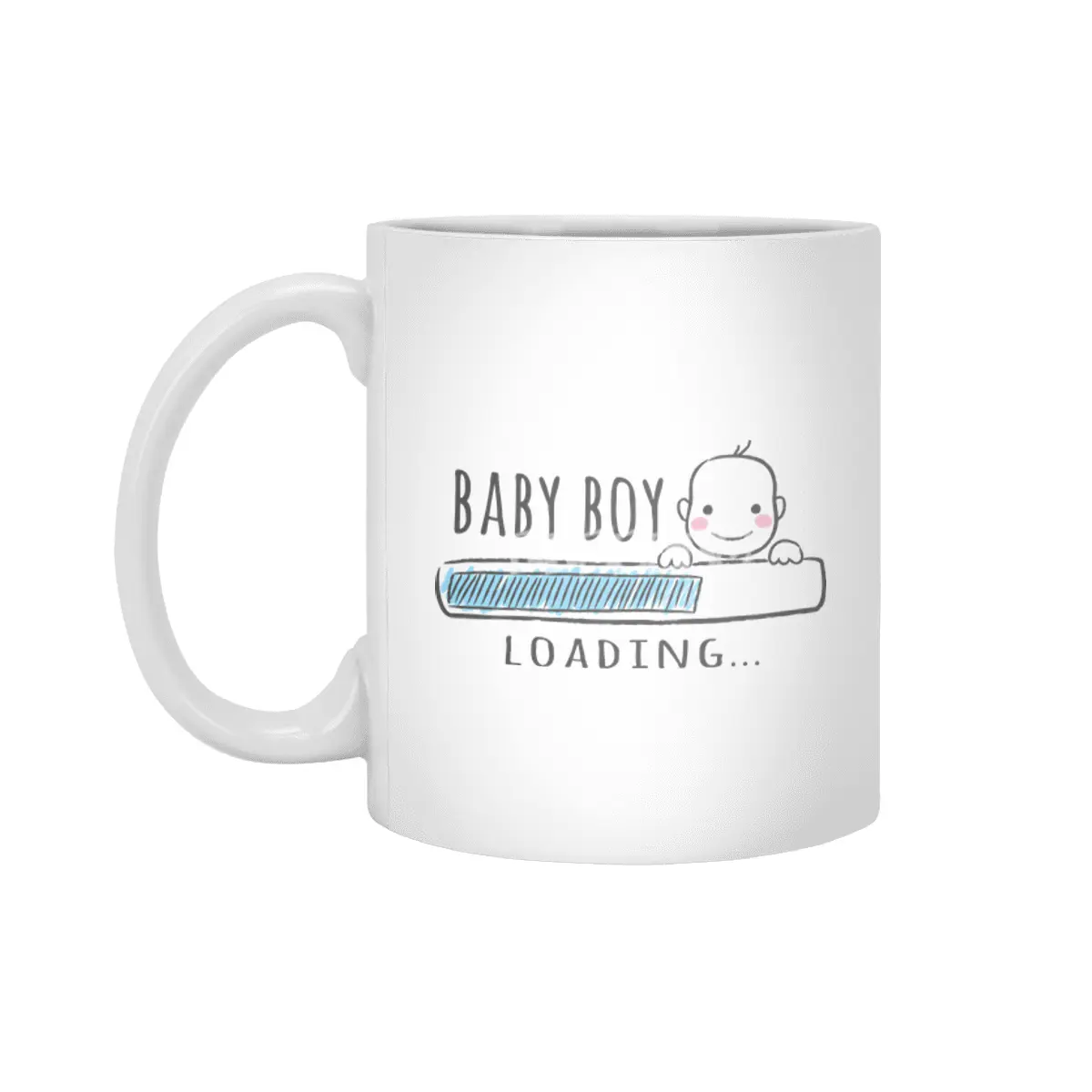 Gift For Pregnant Women. Baby Boy Young Mother Beyaz Kupa