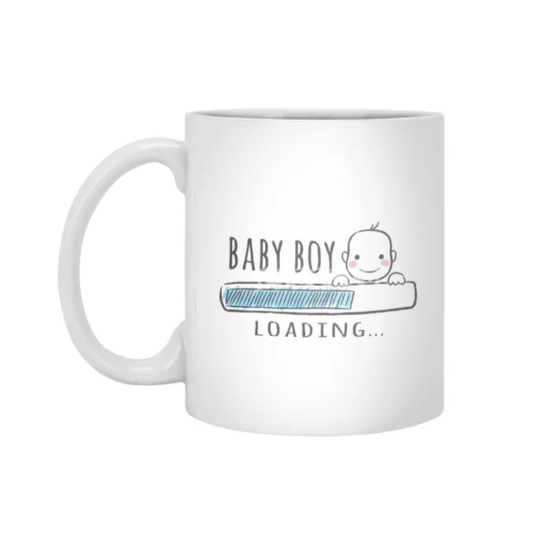 Gift For Pregnant Women. Baby Boy Young Mother Beyaz Kupa