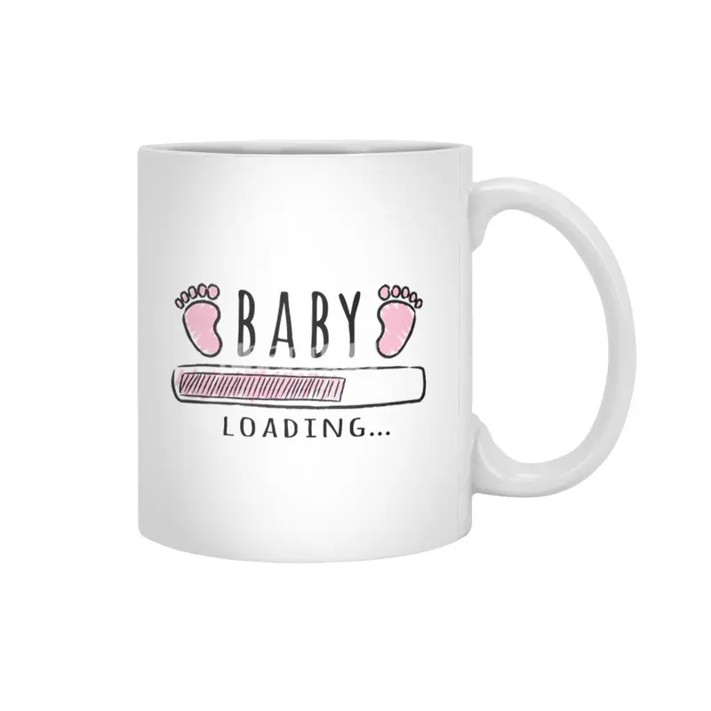 Gift For Pregnant Women. Baby Girl Girl Mother Beyaz Kupa