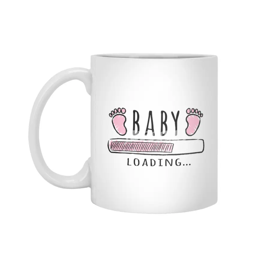 Gift For Pregnant Women. Baby Girl Girl Mother Beyaz Kupa