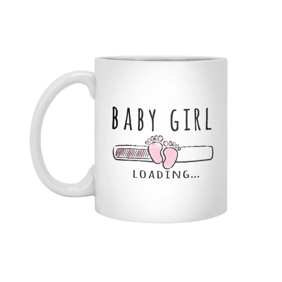 Gift For Pregnant Women. Baby Girl Girl Mother Beyaz Kupa