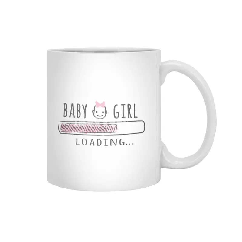 Gift For Pregnant Women. Baby Girl Girl Mother Beyaz Kupa