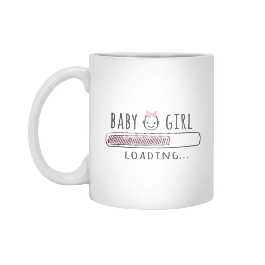 Gift For Pregnant Women. Baby Girl Girl Mother Beyaz Kupa