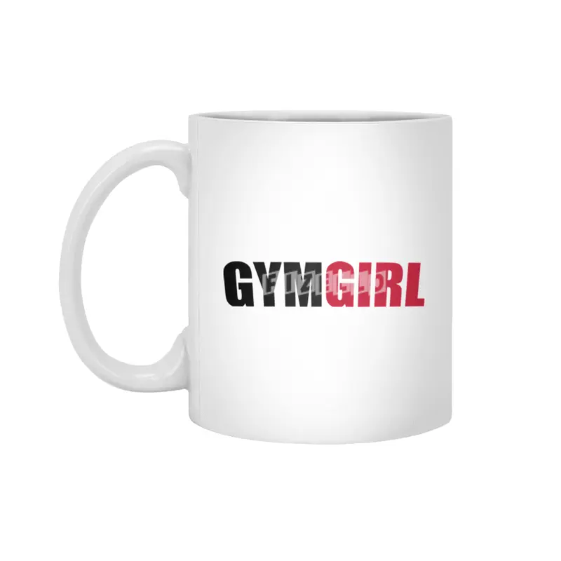 Gym Fitness Girl Bodybuilding Training Workout Beyaz Kupa