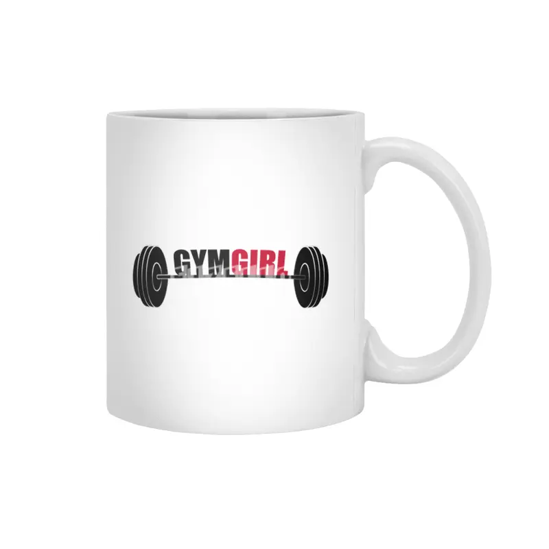 Gym Fitness Girl Trainer Sport Training Workout Beyaz Kupa