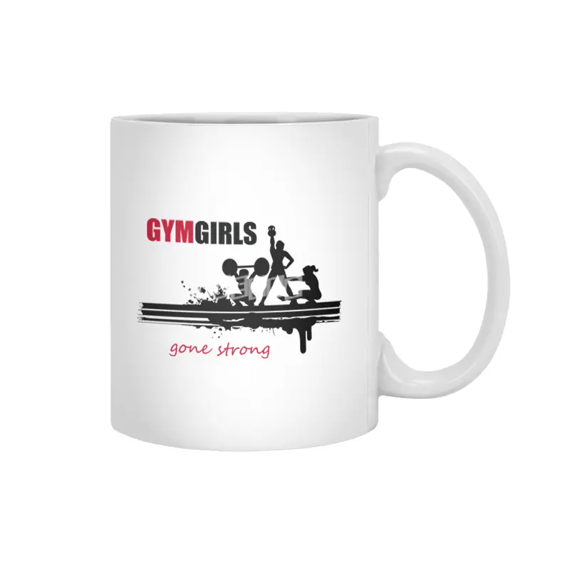 Gym Fitness Girl Trainer Sport Training Workout Beyaz Kupa