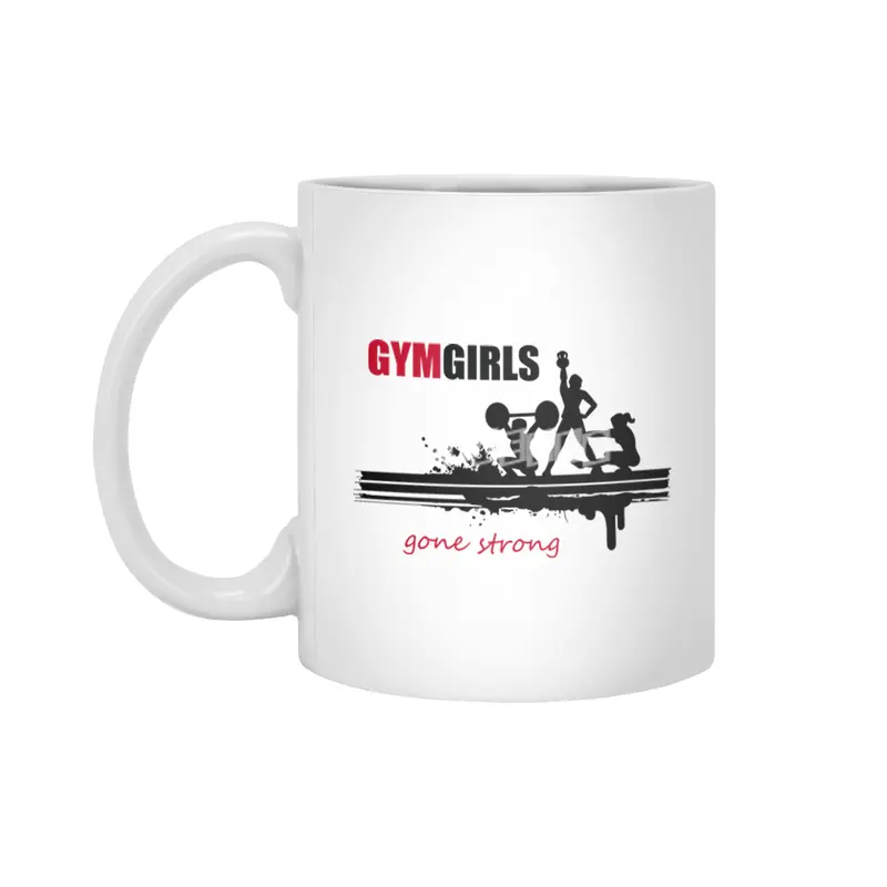 Gym Fitness Girl Trainer Sport Training Workout Beyaz Kupa