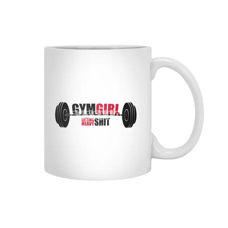 Gym Fitness Girl Trainer Sport Training Workout Beyaz Kupa