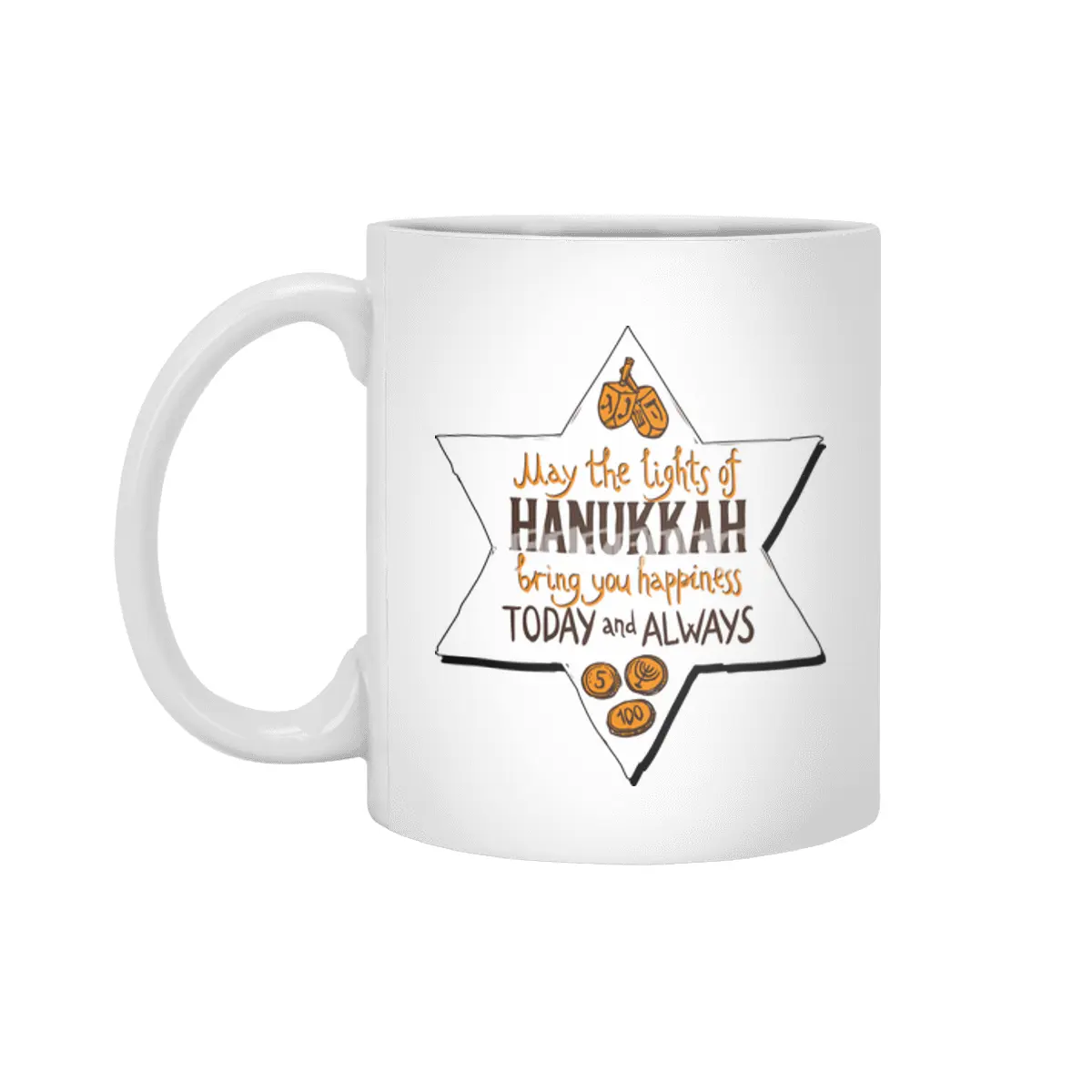 Nice Hanukkah, Hanukka, Lichterfest Jude Gift Beyaz Kupa