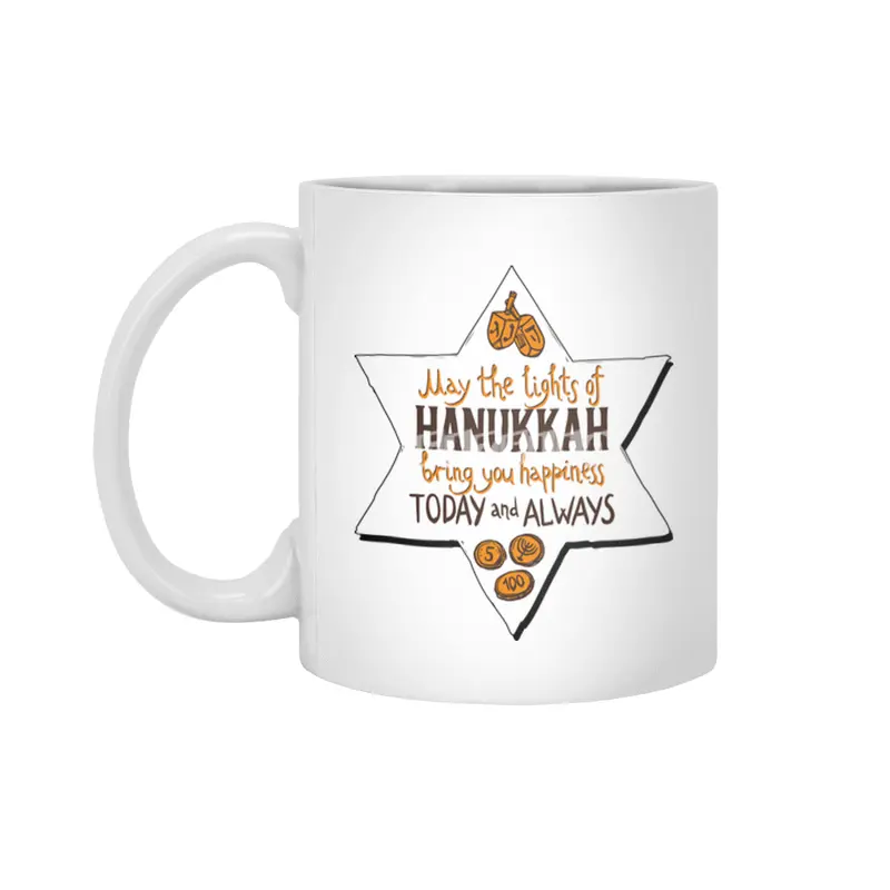 Nice Hanukkah, Hanukka, Lichterfest Jude Gift Beyaz Kupa