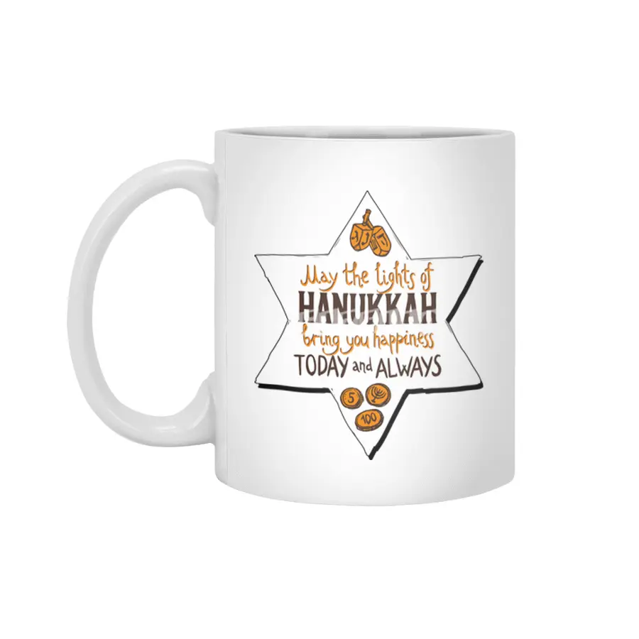 Nice Hanukkah, Hanukka, Lichterfest Jude Gift Beyaz Kupa