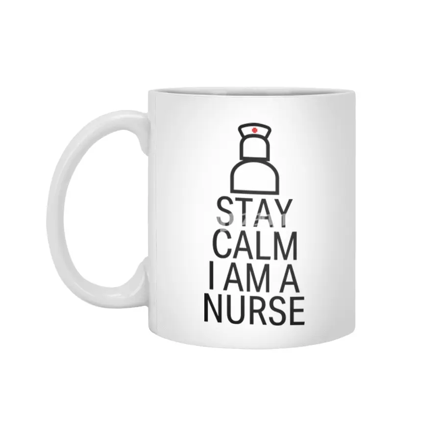 Nurse funny quote gift birthday christmas saying Beyaz Kupa