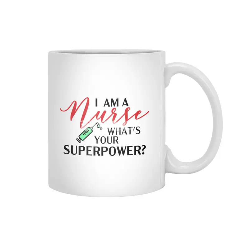 Nurse funny quote gift birthday christmas saying Beyaz Kupa