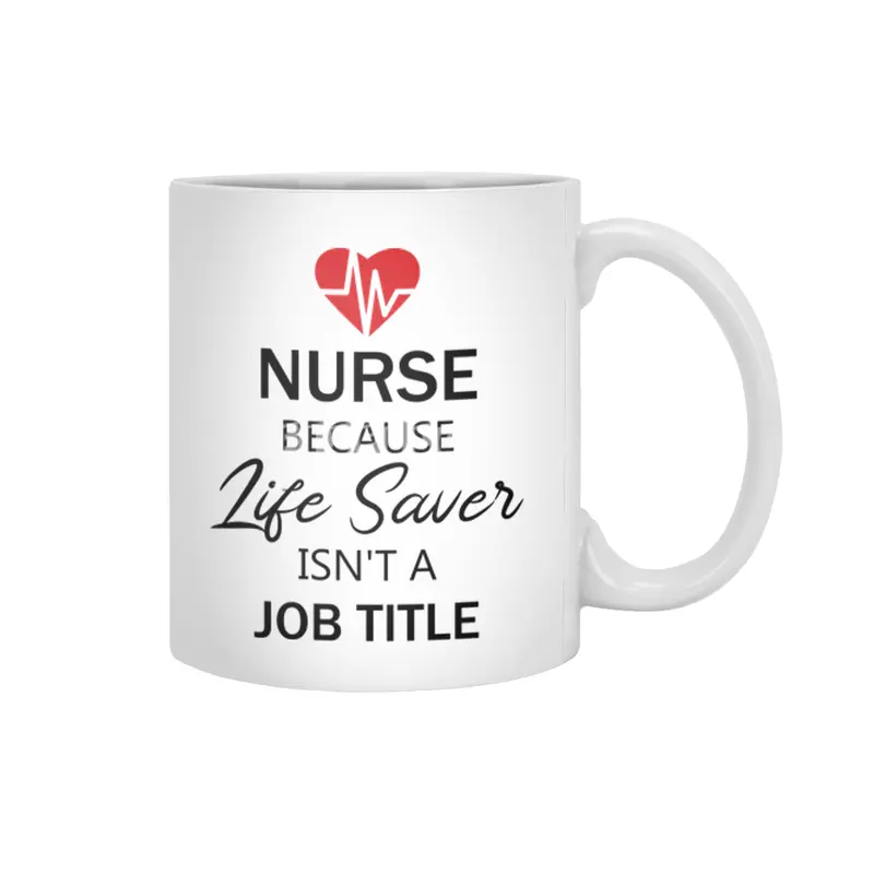 Nurse funny quote gift birthday christmas saying Beyaz Kupa