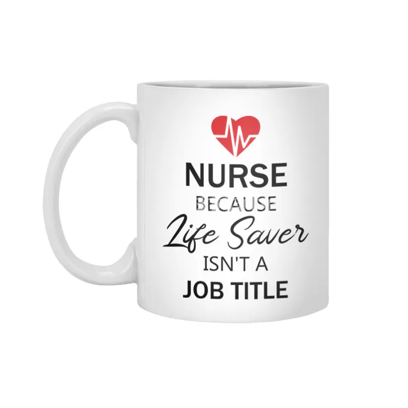 Nurse funny quote gift birthday christmas saying Beyaz Kupa