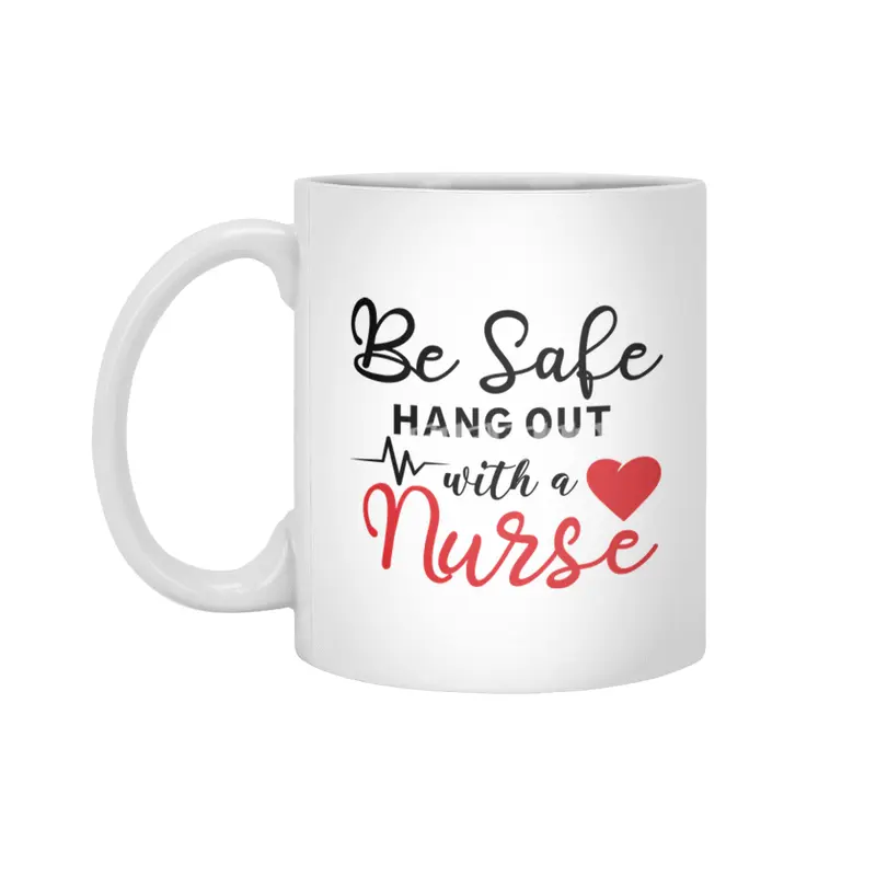Nurse funny quote gift birthday christmas saying Beyaz Kupa
