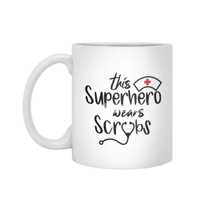 Nurse funny quote gift birthday christmas saying Beyaz Kupa
