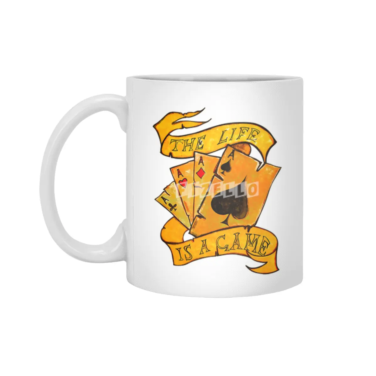 Poker Pik Ass Las Vegas Card Game Gift Beyaz Kupa