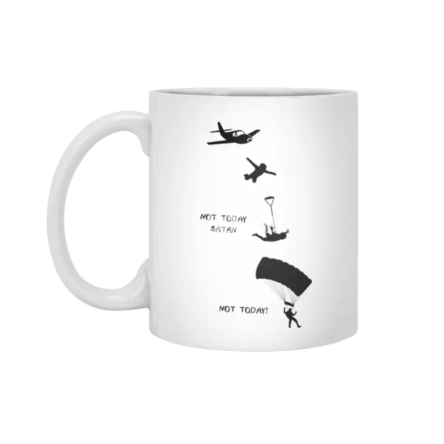 Skydiving, Skydive, Freefly, Parachute, Flying Beyaz Kupa