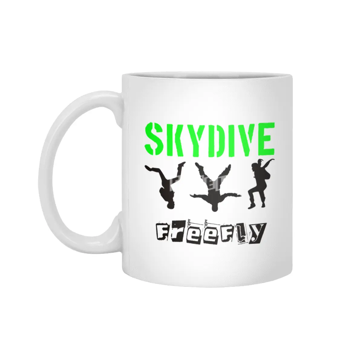 Skydiving, Skydive, Freefly, Parachute, Flying Beyaz Kupa