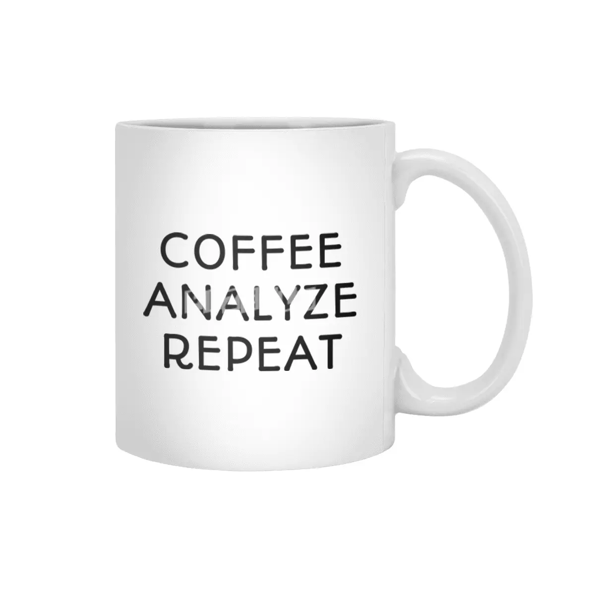 Coffee Analyze Repeat Beyaz Kupa