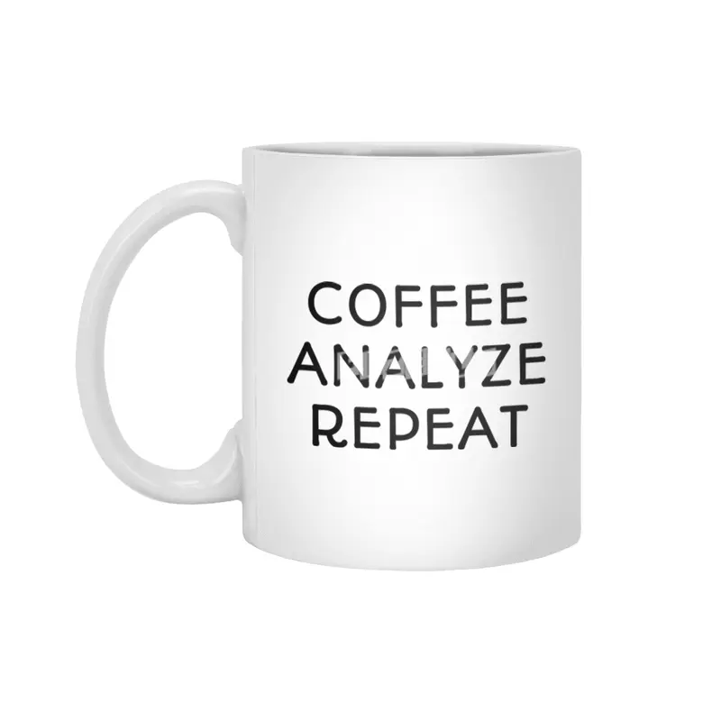 Coffee Analyze Repeat Beyaz Kupa