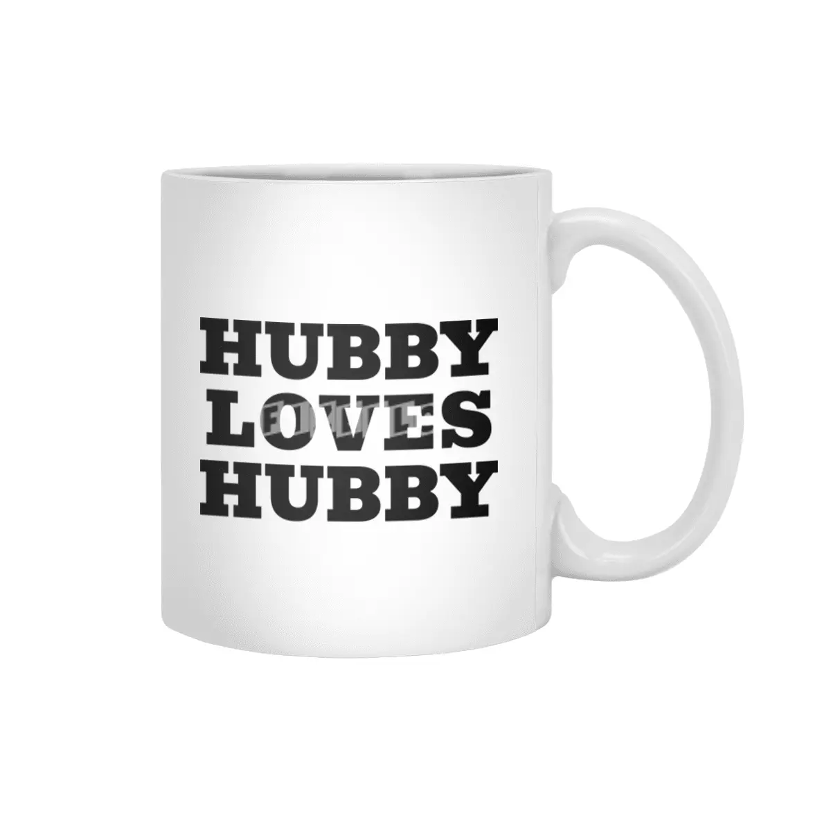 Hubby Loves Hubby Beyaz Kupa