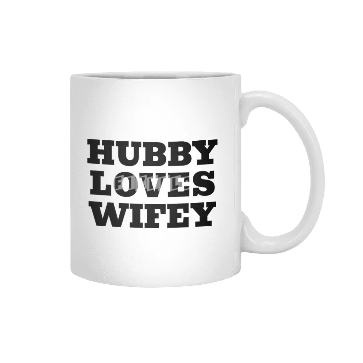 Hubby Loves Wifey Beyaz Kupa