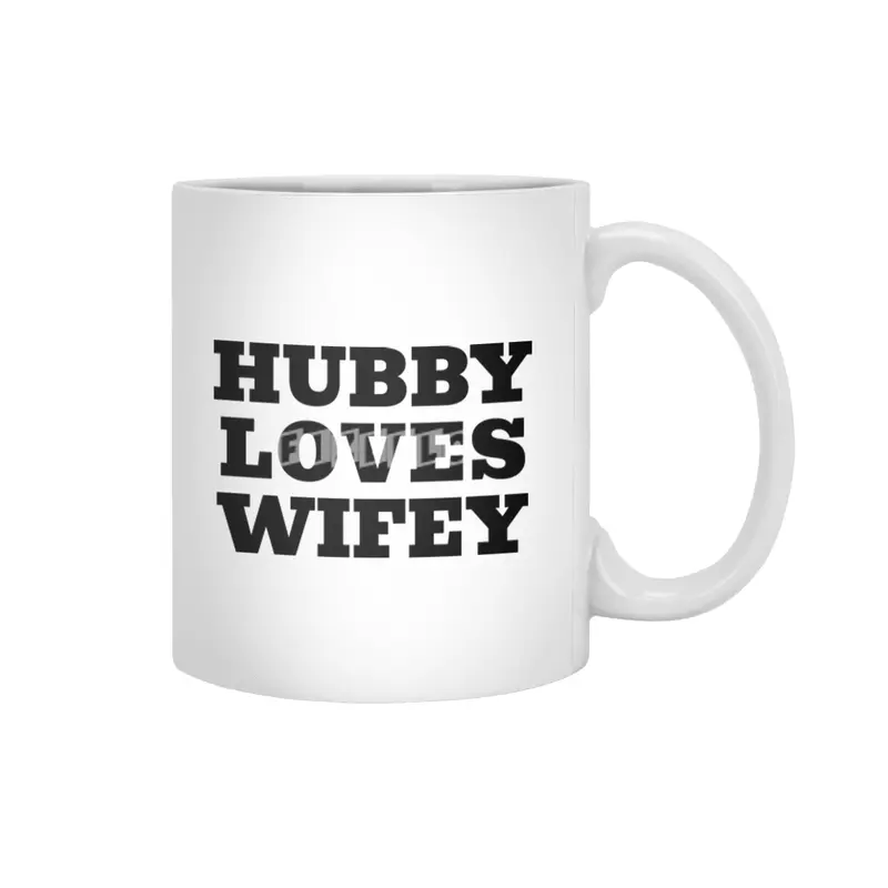 Hubby Loves Wifey Beyaz Kupa